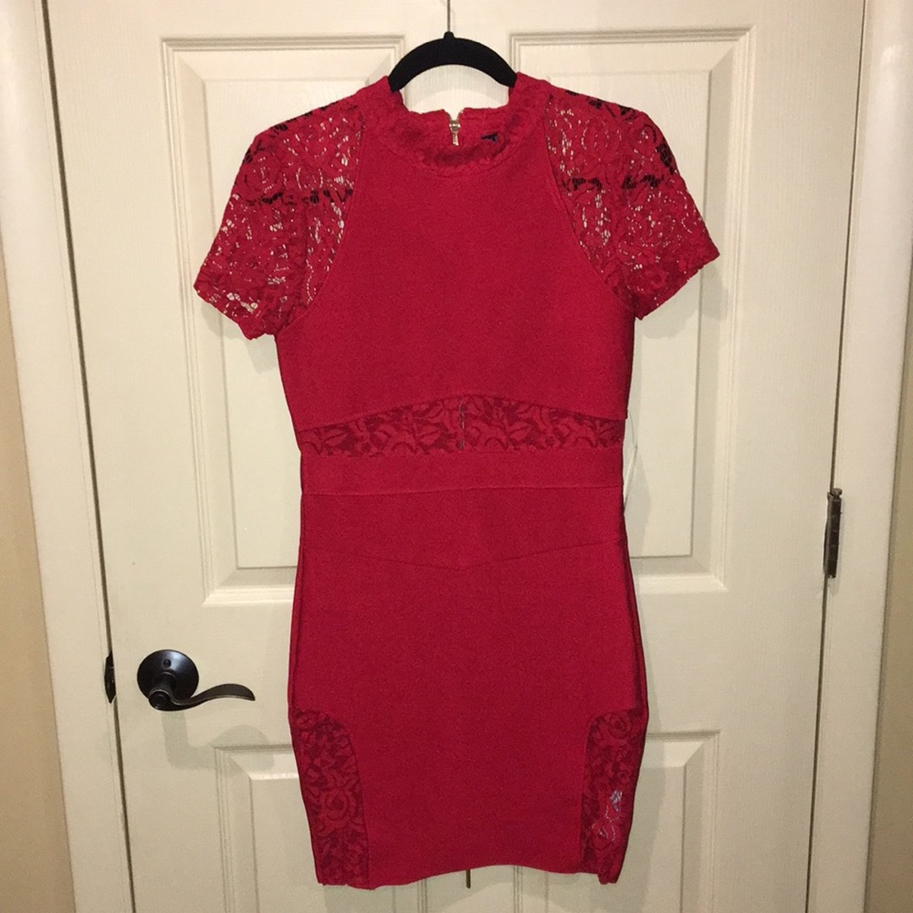 Venus red bandage dress